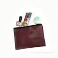 High Quality Genuine Leather Travel Cosmetic Bag PU Leather Bag